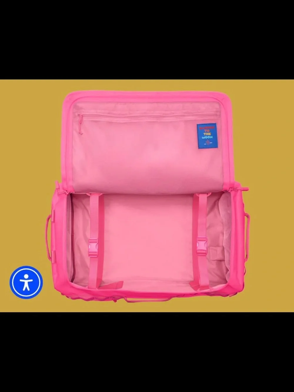 Go-Bag Big Travel Duffel Bag - Hot Pink - Picture 3 of 4
